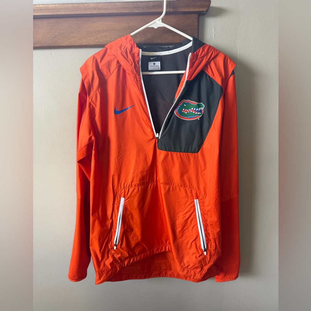 Nike Gray and Orange Athletic Jacket